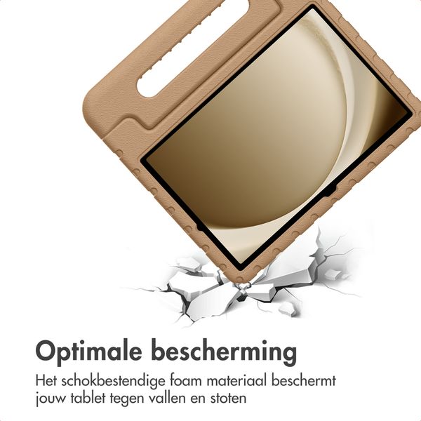 imoshion Kidsproof Backcover met handvat Samsung Galaxy Tab A11 Plus / A9 Plus - Bruin