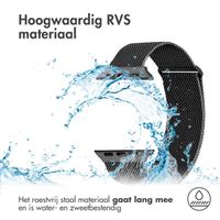 imoshion Milanees magnetisch bandje Apple Watch Series 1 - 11 / SE / Ultra (44/45/46/49 mm) - Maat M - Zwart