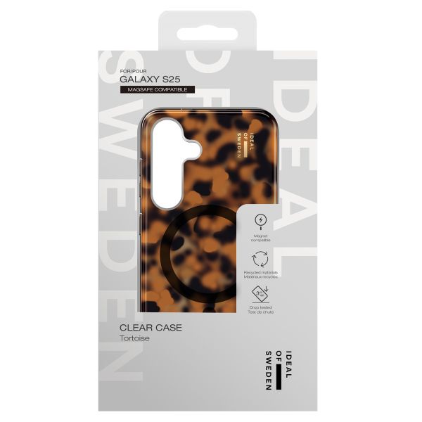 iDeal of Sweden Clear Case met Magsafe Samsung Galaxy S25 - Tortoise