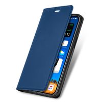 imoshion Slim Folio Bookcase iPhone 12 (Pro) - Donkerblauw