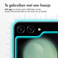 Accezz Gehard Glas Screenprotector 2-pack Samsung Galaxy Z Flip 5 / 6 / 7 FE