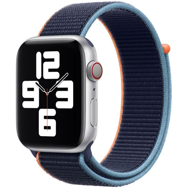 Apple Sport Loop Band Apple Watch Series 1 t/m 9 / SE (38/40/41 mm) | Series 10 (42 mm) - Deep Navy