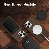 Accezz Vintage Leather Magsafe Backcover Apple iPhone 16 Pro Max - Rustic Brown