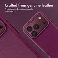 Accezz Leather Case with MagSafe Apple iPhone 18 Pro / 17 Pro - Heath Purple