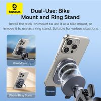 Baseus PrimeTrip 2-in-1 Telefoonhouder fiets/motor/scooter - Ring Stand - Magnetisch - Universeel - Cosmic Black