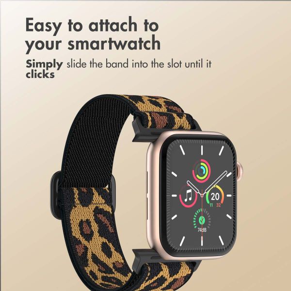 imoshion Elastic Nylon Band Apple Watch | 44/45/46/49 mm - Leopard