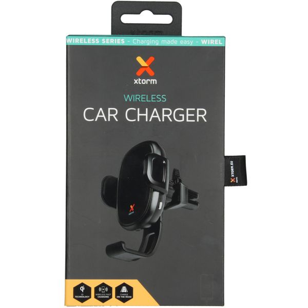 Xtorm Wireless Series - Wireless Car Charger - Telefoonhouder auto - Ventilatierooster - Zwart