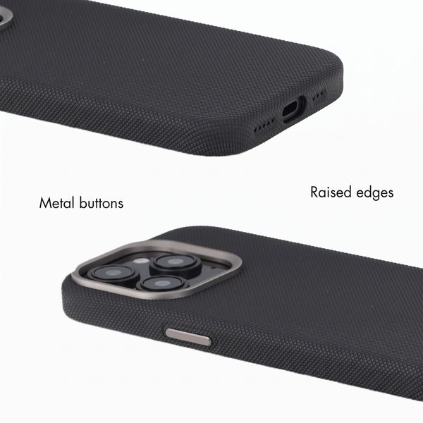 Accezz Mesh Back Cover with MagSafe Apple iPhone 15 Pro - Black