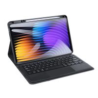 Dux Ducis QWERTY Bluetooth Keyboard Bookcase voor de Xiaomi Pad 7 / 7 Pro - Zwart
