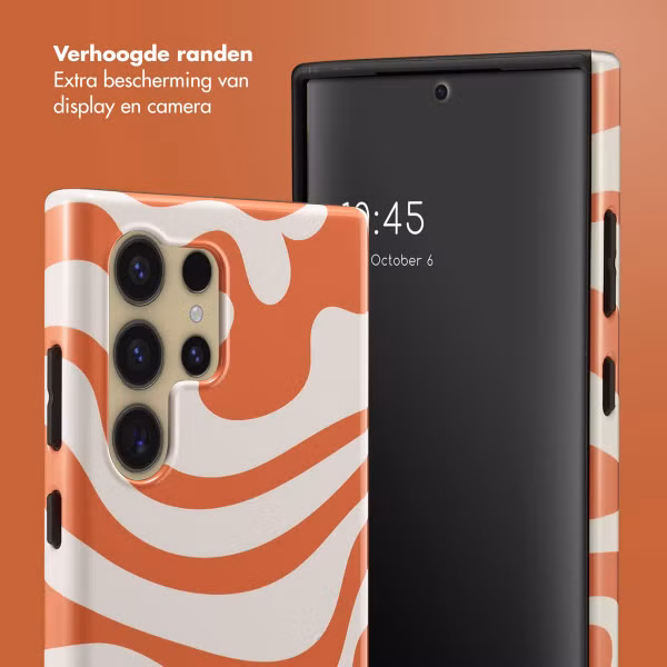 Selencia Vivid Backcover Samsung Galaxy S24 Ultra - Dream Swirl Orange