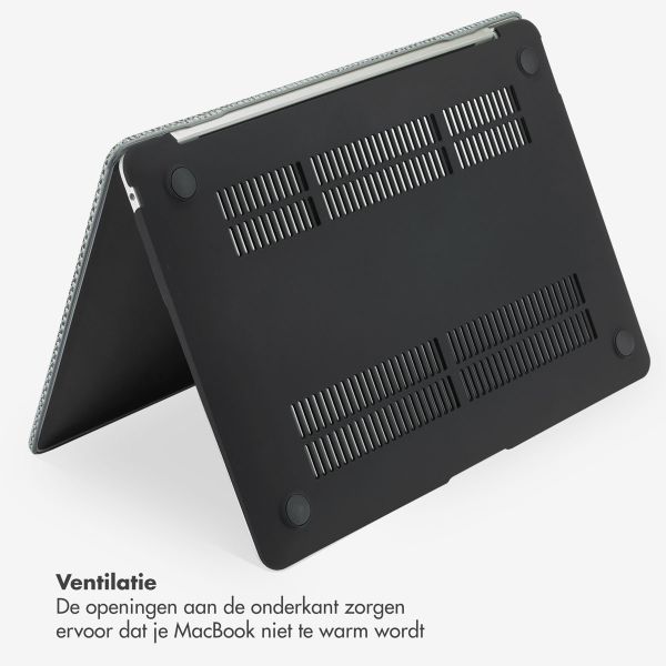 Selencia Geweven Cover voor de MacBook Pro 16 inch (2021 / 2023 M3 chip / 2024 M4 chip) - A2485 / A2780 / A2991 / A3186 / A3403 - Grijs