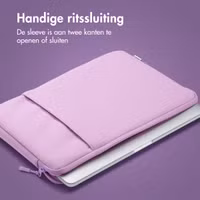 imoshion Laptop hoes 14 inch - Laptopsleeve met vak - Lavender Lilac