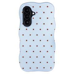 Selencia Vivid Wavy Backcover met MagSafe Samsung Galaxy A37 (5G) - Happy Dots Digital Sky