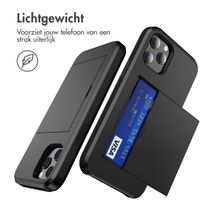 imoshion Backcover met pasjeshouder Apple iPhone 12 (Pro) - Zwart