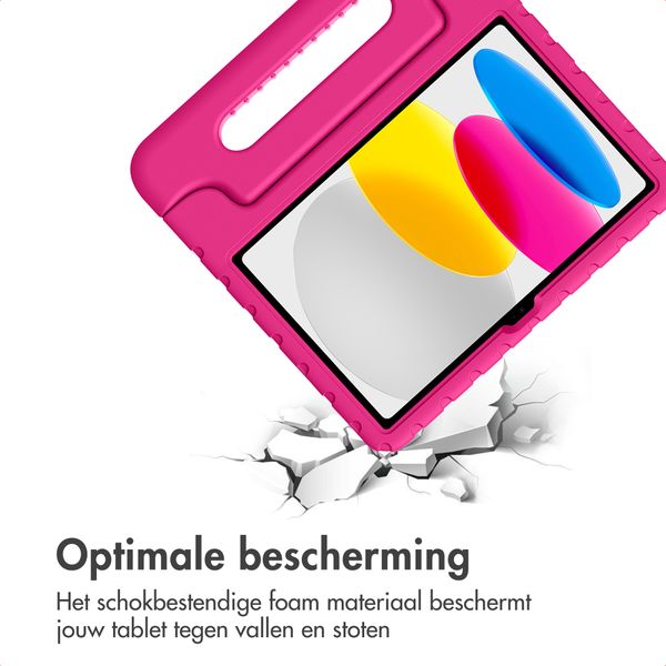imoshion Kidsproof Backcover met handvat Apple iPad 11 (2025) 11 inch A16 / iPad 10 (2022) 10.9 inch - Roze