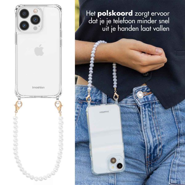 imoshion Backcover met Telefoonkoorden Apple iPhone 13 Pro Max - Parels