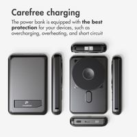 imoshion 4-in-1 MagSafe Powerbank with Stand 10,000 mAh - Power Delivery - iPhone / AirPods / Apple Watch - Black