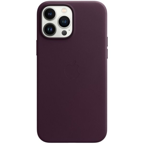 Apple Leather Backcover MagSafe iPhone 13 Pro Max - Dark Cherry