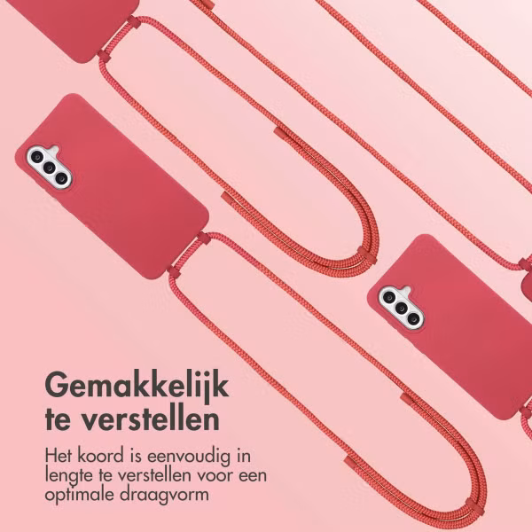 imoshion Color Backcover met afneembaar koord Samsung Galaxy A36 / A56 - Red Raspberry