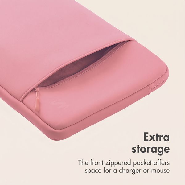 imoshion Laptop sleeve with storage pocket 13 inch - Candy Pink