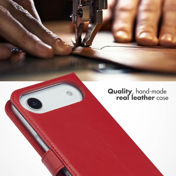 Selencia Genuine Leather Book Case Apple iPhone Air - Red