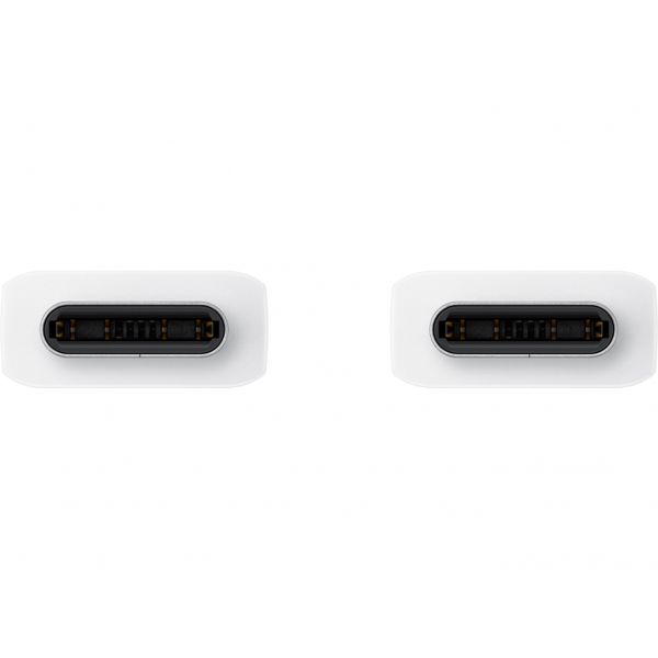 Samsung Originele USB-C naar USB-C kabel - 1 meter - 25 Watt - Wit + Originele Fast Charging Adapter USB-C Oplader - In Fabrieksverpakking - 25 Watt - Wit