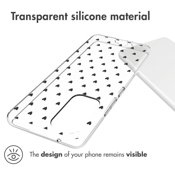 imoshion Design hoesje Samsung Galaxy A53 - Hearts All Over Black