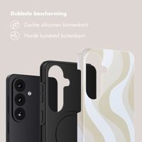 Selencia Vivid Backcover met MagSafe Samsung Galaxy S26 FE - Desert Waves Beige