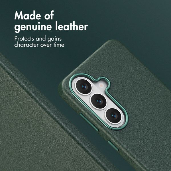 Accezz Leather Back Cover with MagSafe Samsung Galaxy S26 Plus - Cedar Green