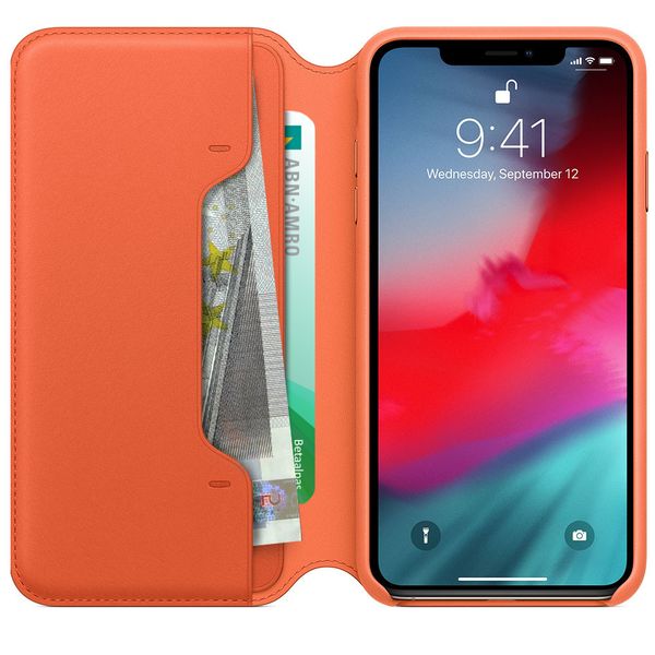 Apple Leather Folio Bookcase Apple iPhone Xs Max - Sunset
