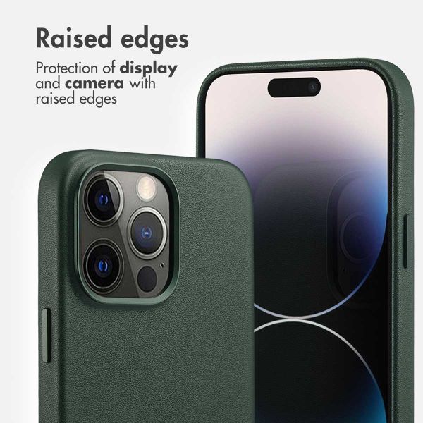 Accezz Leather Back Cover with MagSafe Apple iPhone 14 Pro Max - Cedar Green