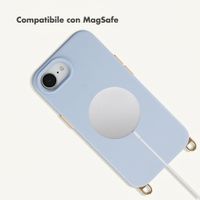 Selencia Rivièra MagSafe Back Cover with detachable hooks Apple iPhone 17e / 16e - Powder Blue