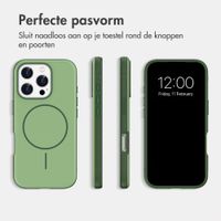 imoshion Color Backcover met Thin MagSafe Ring Apple iPhone 16 Pro - Donkergroen