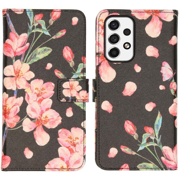 imoshion Design Softcase Bookcase Samsung Galaxy A53 - Blossom Black