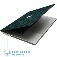 imoshion Design Laptop Cover voor de MacBook Pro 16 inch (2021 / 2023 M3 chip / 2024 M4 chip) - A2485 / A2780 / A2991 / A3186 / A3403 - Green Leopard