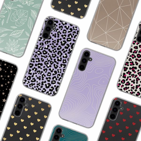 imoshion Design hoesje Samsung Galaxy A34 (5G) - Leopard Lilac