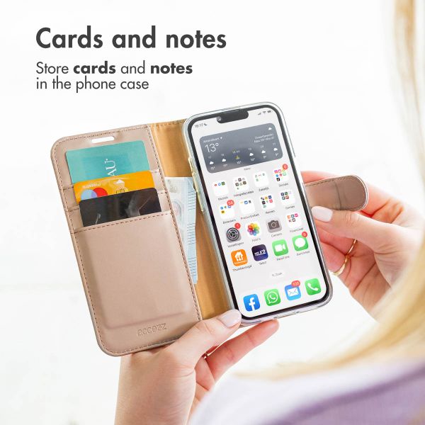 Accezz Wallet Softcase Bookcase Apple iPhone 11 Pro - Goud