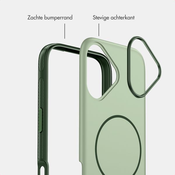 imoshion Color Backcover met Thin MagSafe Ring Apple iPhone 17 - Donkergroen