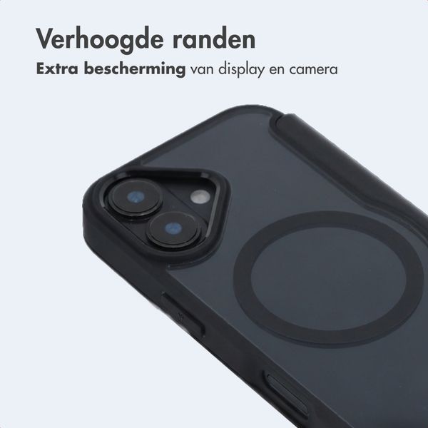 imoshion Transparante Bookcase met MagSafe Apple iPhone 17 - Zwart