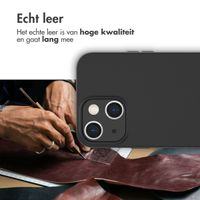 Accezz Leather Backcover met MagSafe Apple iPhone 14 Plus - Zwart