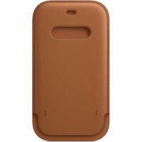 Apple Leather Sleeve MagSafe iPhone 12 (Pro) - Saddle Brown