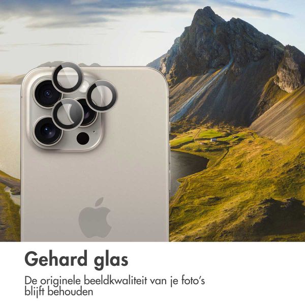 imoshion 2 Pack Camera lens protector Apple iPhone 15 Pro / 15 Pro Max - Natural Titanium