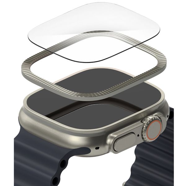 Ringke Bezel Styling + Screenprotector Apple Watch Ultra - 49 mm - Fluted Titanium