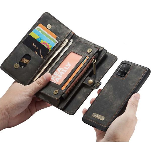 CaseMe Luxe Lederen 2 in 1 Portemonnee Bookcase Samsung Galaxy A51