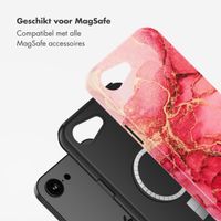 Selencia Vivid Backcover met MagSafe Apple iPhone 16e - Rosy Marble
