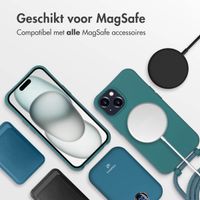 imoshion Color Backcover met afneembaar koord MagSafe iPhone 15 - Dark Green