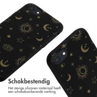 imoshion Siliconen design hoesje met koord iPhone SE (2022 / 2020) / 8 / 7 - Sky Black