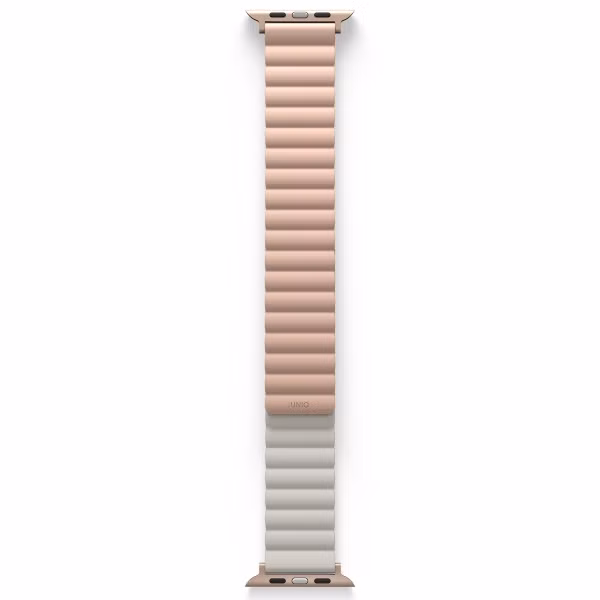 Uniq Revix dubbelzijdig bandje Apple Watch Series 1 t/m 9 / SE (38/40/41 mm) | Series 10 / 11 (42 mm) - Blush Pink / Beige