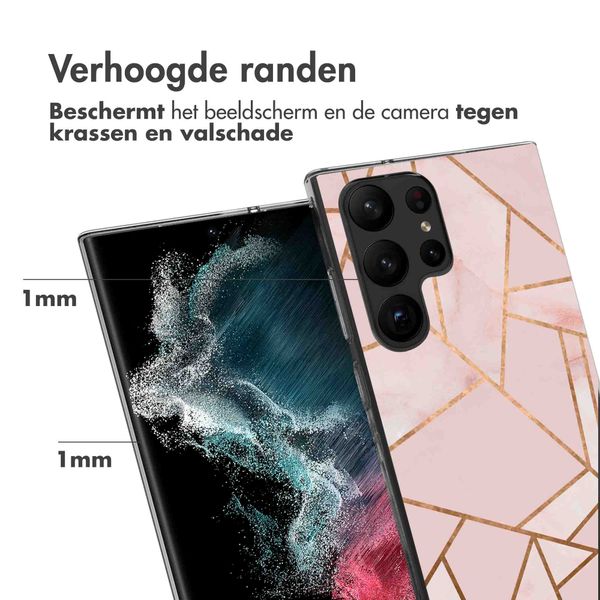imoshion Design hoesje Samsung Galaxy S23 Ultra - Pink Graphic