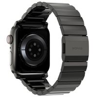 Nomad Magnetische stalen schakelband Apple Watch Series 1 t/m 11 / SE / Ultra (44/45/46/49 mm) - Graphite